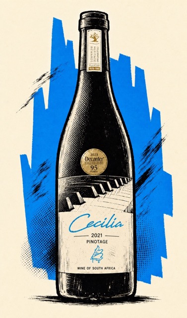 Cecilia Old Vine Pinotage 2022 bottle